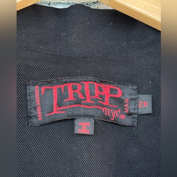 TRIPP NYC MEN GOTH PUNK ZIP JACKET  SIZE  2X - Picture 3 of 9
